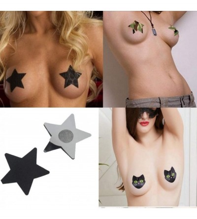 Accessories 15PAIRS Nipple Covers - Nipple Covers Breast Petals for Women Rave Pasties Self Adhesive Pasty - Style4 - C918ZOW...