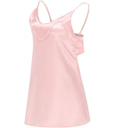 Bras Women's Underwear Ladies Sexy Solid Color Lace Underwear Nightdress - Pink - CS19COAOTD3 $15.35