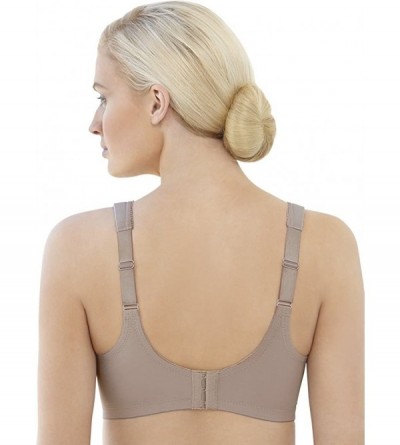 Bras Women's Full Figure MagicLift Embroidered Wirefree Bra 1016 - Taupe - CH11UQA3MIR $26.42