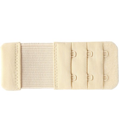 Accessories Bra Extender 2 Hook Women Bra Band Extension Stretchy Comfortable 3PCS - Black- White-beige- 3/4" Spacing - CF18Q...