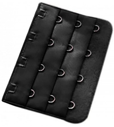 Accessories Women's Soft Bra Comfortable Extender Strap Extension 4 Hooks Bra Hooks Extender - Black - CF18HQNGNWH $7.87