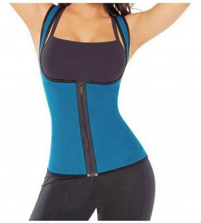 Bustiers & Corsets Waist Belt Women Body Shaper Slimming Fitness Waist Trimmer Belt - Blue - C719DIE4CNQ $41.96