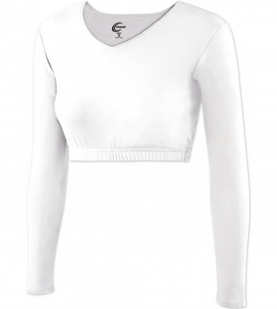 Shapewear Cropped V-Neck Bodysuit - White - CY120H6QMS7 $56.07