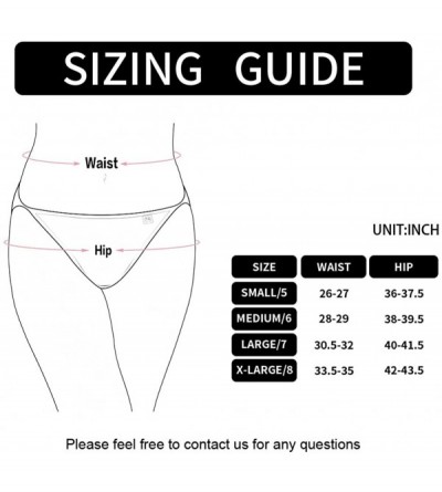 Panties Women String Bikini Panties Low Rise Cut Cotton Underwear Briefs - Pink&blue&nude - C218EM49YU6 $14.84
