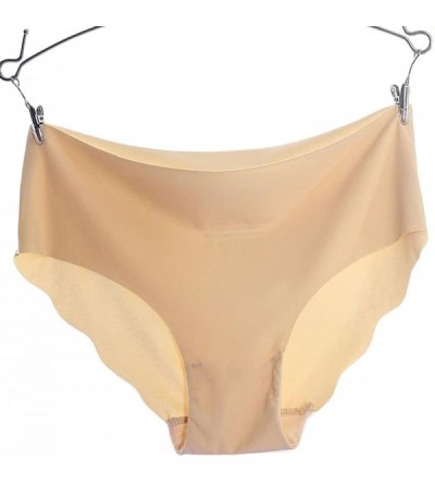 Panties Women's Briefs Panties Ladies Invisible Seamless Underwear Thongs Knick Lingerie Bragas - Khaki - CM18I44C050 $21.25