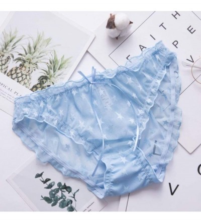 Shapewear Sexy Lingerie Lace Brief Underpant Sleepwear Underwear - Blue - C5199U9UL6D $11.62