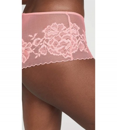 Panties Women's Flora Girl Briefs - Coral Rose - CE18AL3A0D7 $31.25