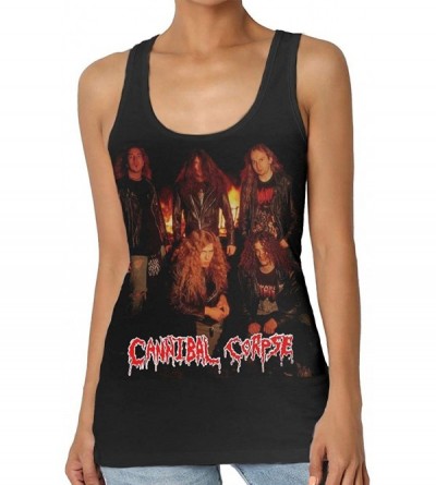 Camisoles & Tanks Cannibal Corpse Woman's Senior Round Neck Polyester Pattern Vest - CG196N7KHEN $41.32