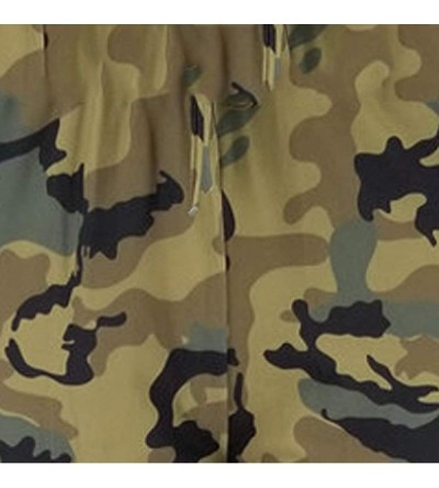 Panties Women Camouflage Print Pants Women Sports Casual Pants - Army Green - CL18T5C22WA $18.86
