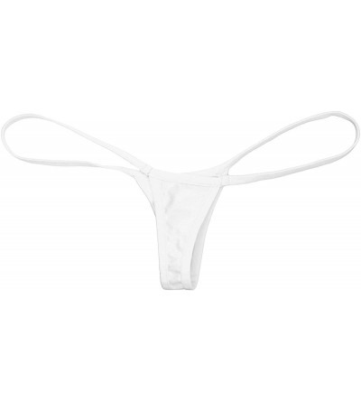 Panties Women Micro String Thong Panty Sexy Night Lingerie Underwear - White - CA186REIYAQ $17.77