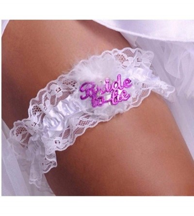 Garters & Garter Belts Wedding Garter Stretch Lace Bridal Garter Sets for Wedding - Pure White - CD194050HE6 $20.88
