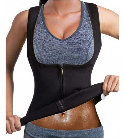Shapewear Vest Corset Fitness Body Shaper Women Waist Trainer Workout Slimming Tops - Black - C1195S042AA $44.24