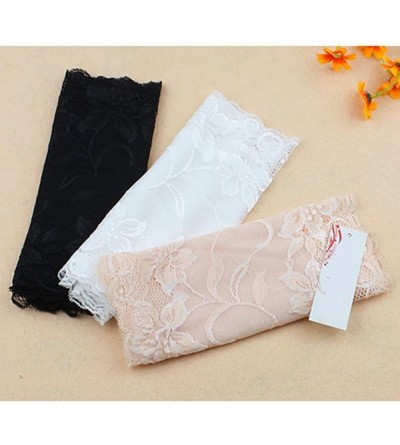 Camisoles & Tanks 3pcs Girls' Floral Lace Stretchy Strapless See Through Bandeau Tube Top with Bra - Size S - C9182AT7CR8 $12.15