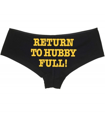 Panties Return to Hubby Full Shared Slut hotwife cuck hotwife cumslut - Yellow - CE18LQSEC26 $15.70