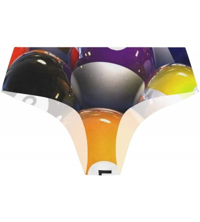 Panties Women Funny Briefs Armadillo Soft Invisible Seamless Underwear Panties - Billiard Ball - CJ18A3UON0T $25.91