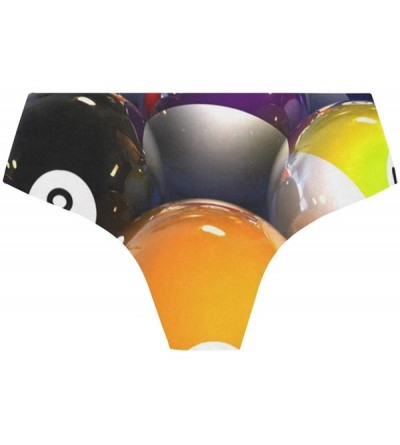 Panties Women Funny Briefs Armadillo Soft Invisible Seamless Underwear Panties - Billiard Ball - CJ18A3UON0T $12.64