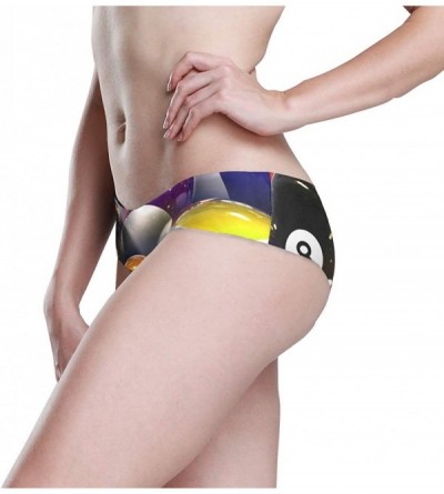 Panties Women Funny Briefs Armadillo Soft Invisible Seamless Underwear Panties - Billiard Ball - CJ18A3UON0T $12.64