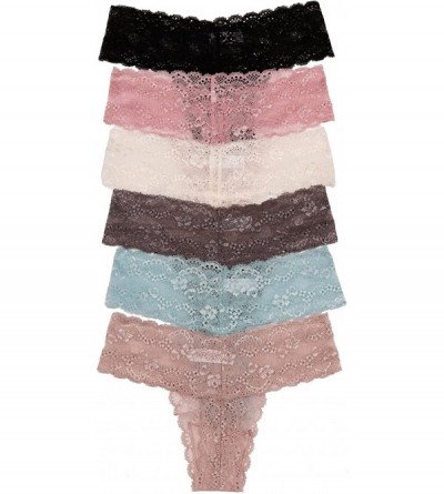 Panties Thong Style Panties Assorted Styles and Colors (Pack of 12) - 10 Baby Blue - CK12NT5H7ZR $35.52