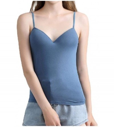 Camisoles & Tanks Womens Sling Modal Cotton Comfort Straps Wirefree Bralette Cami Vest - As1 - CV19D3LEEN0 $46.50