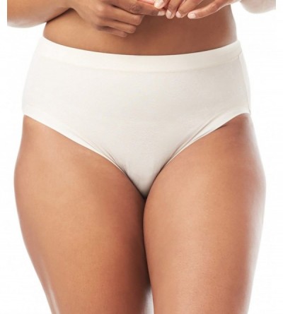 Panties Women's Plus Size Light Shaping Hicut with Lace - Butterscotch - CP12O32RYA9 $32.42
