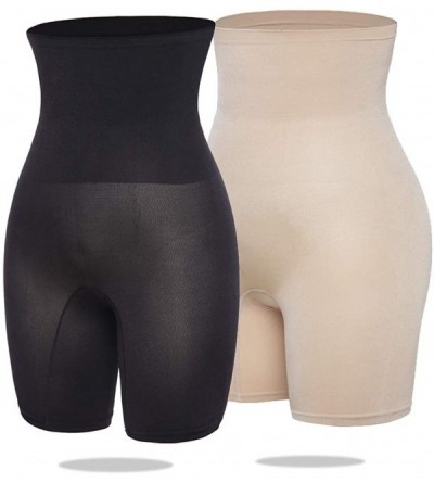 Shapewear Tummy Control Shapewear Shorts Women High Waist Body Shaper Thigh Slimmer Slip Short Panty - Beige-smooth - CC198KH...