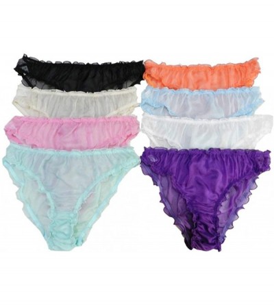 Panties 8Pairs Women's Panties Bikini Underwear Size S XL - Multicoloured - C0197492D58 $40.46