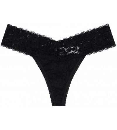 Panties Women's Sexy Lace Thongs Cheeky Underwear See Through Panties Pack of 5 - C118RE4NWOC $17.16