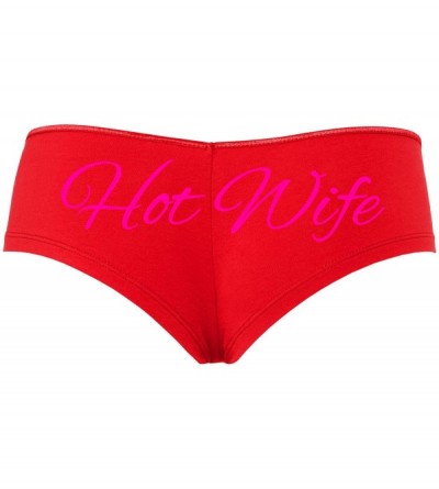 Panties Hotwife hot Wife Owned BDSM Slut Loves Big Cock Cuckold Hubby - Hot Pink - C618SW38NR8 $30.97