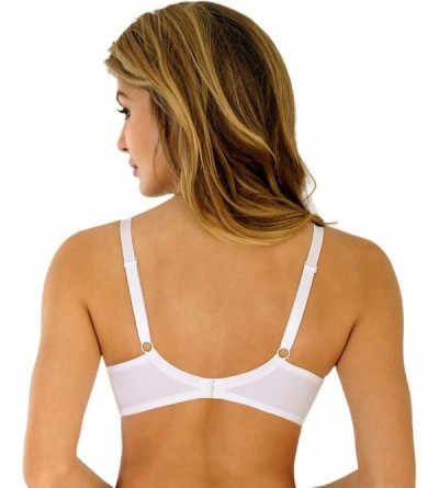 Bras Womens Unpadded Bra with Molded Cups Collection Divine - White - CZ18N8ERO75 $29.55
