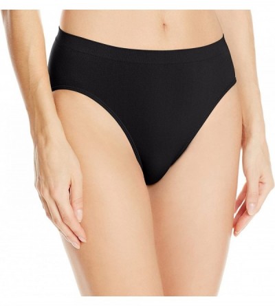 Panties Women's Ahh Seamless High-Cut Brief Panty 4031 - Black - CT11KM907I1 $9.87