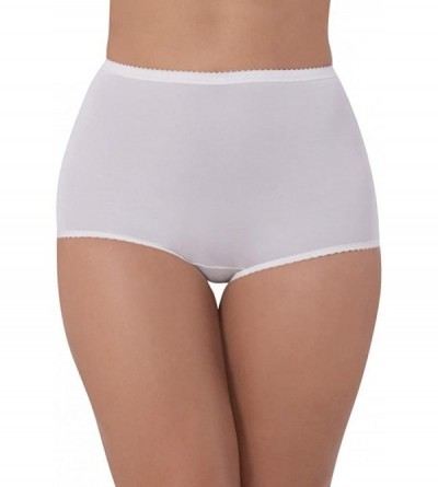 Panties Women's Spandex Classics Brief Panty 17005 - White - CI1117JUMVR $29.17