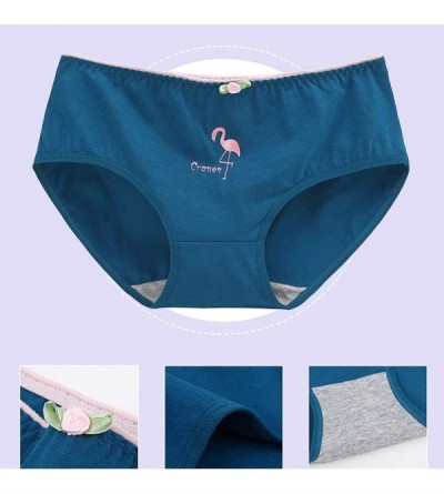 Panties Women or Teen Girls Cotton Underwear Lingerie Panties Smooth Brief Set - 5 Pack Ol7305 - C618A3SOHND $20.10