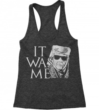 Camisoles & Tanks Olenna It was Me Tell Cersei Triblend Racerback Tank Top for Women - Charcoal Grey - C318R6KL3MR $43.11