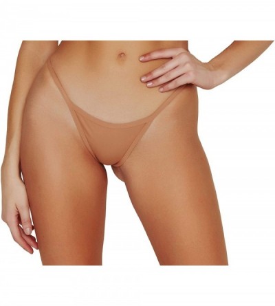 Panties Women's Swimwear Bikini String Bottom - Caramel - CE18RM4HYM5 $54.89