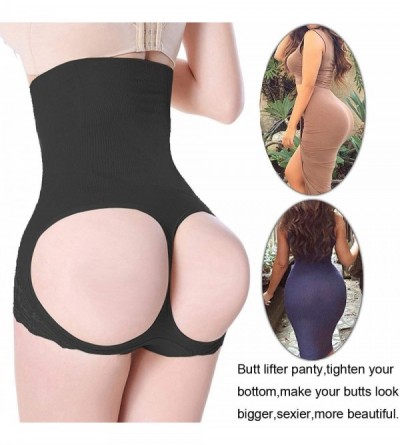 Shapewear Women Butt Lifter Body Shaper High Waist Cincher Trainer Panties Underwear Tummy Control Shapewear - Black (Hip Abu...