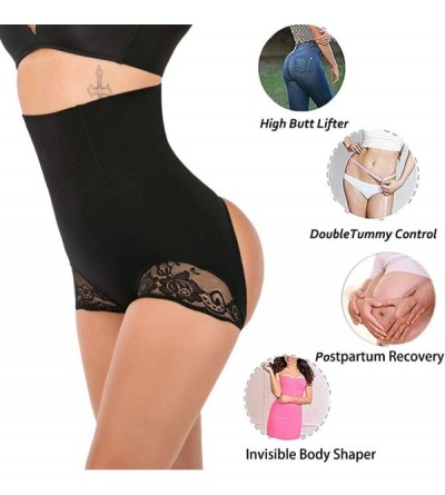 Shapewear Women Butt Lifter Body Shaper High Waist Cincher Trainer Panties Underwear Tummy Control Shapewear - Black (Hip Abu...