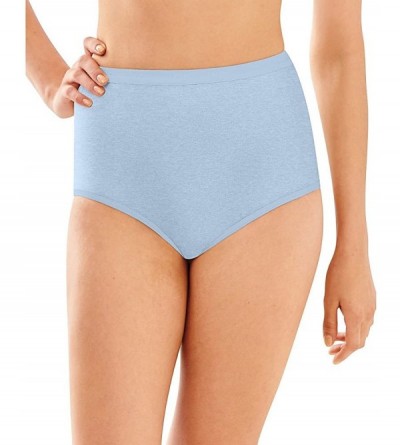 Panties Women's Stretch Brief Panty - Blue Tulle Heather - C812NU09MZI $15.96