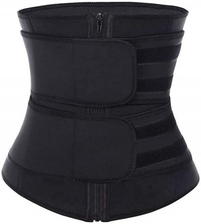 Shapewear Neoprene Sweat Waist Trainer Corset Trimmer Belt for Women Weight Loss- Waist Cincher Shaper Slimmer - Black - CT19...