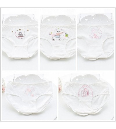 Panties Womens Cute Anime Panties Schoolgirl Breathable Cotton Underwear Animal Printing Briefs - 5 - CD18GUMMR4H $22.37