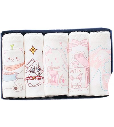 Panties Womens Cute Anime Panties Schoolgirl Breathable Cotton Underwear Animal Printing Briefs - 5 - CD18GUMMR4H $22.37