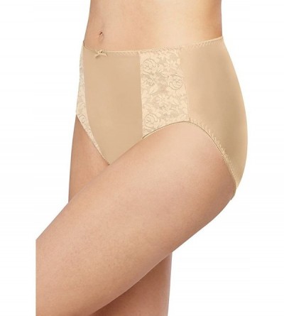 Panties Women's Double Support Hi-Cut Panty 3-Pack - Black/Soft Taupe/Soft Taupe - CW182RZ0L0G $44.13