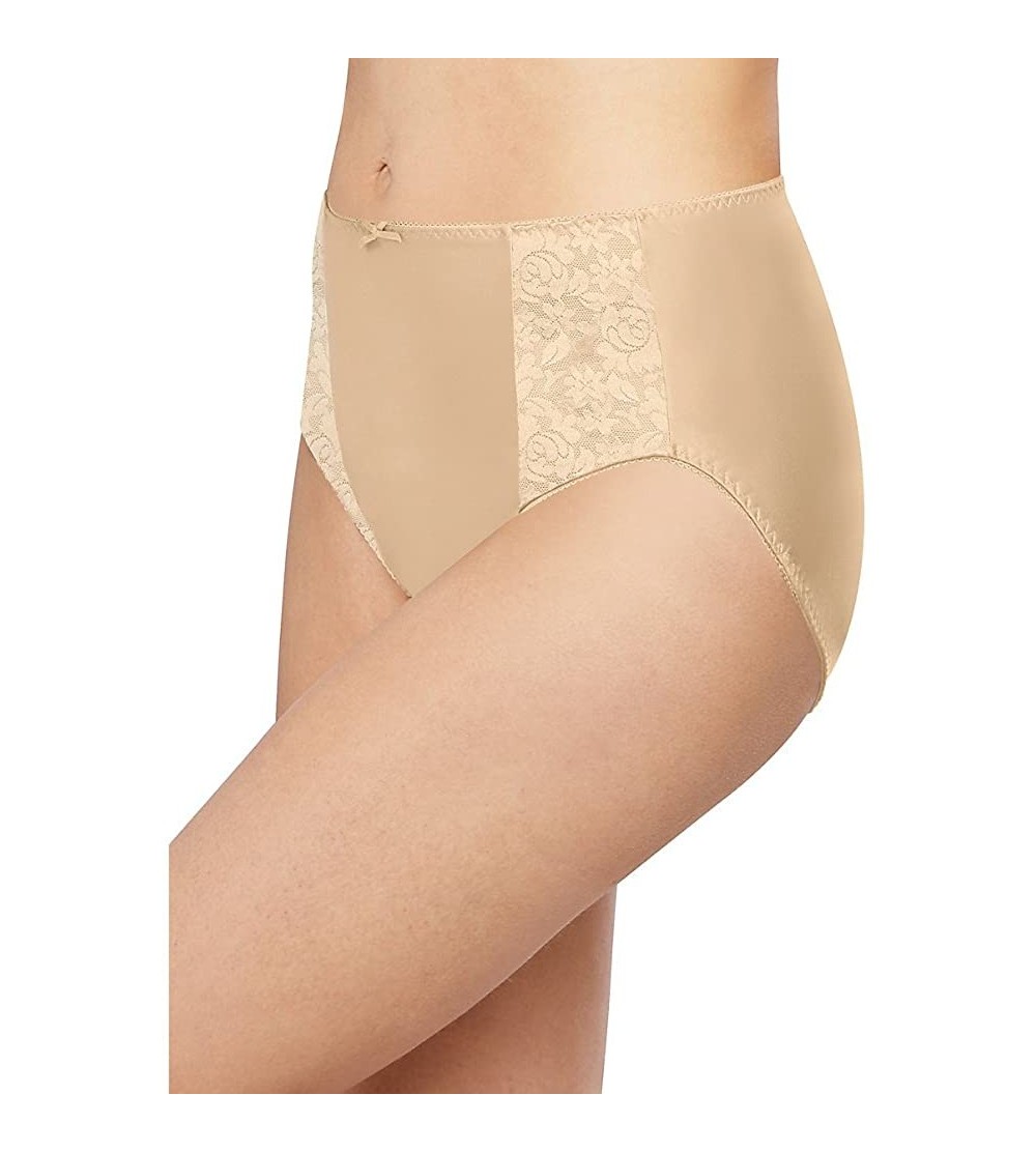 Panties Women's Double Support Hi-Cut Panty 3-Pack - Black/Soft Taupe/Soft Taupe - CW182RZ0L0G $22.33