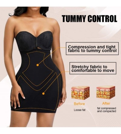 Shapewear Tummy Control Body Shaper for Women Butt Lifter Faja Shapewear - Black-dress - CV18YTZO50O $20.81