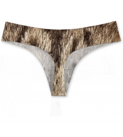 Panties Sexy 3D Animal Cat Dog Printed G String Panties for Women Underwear - Cat-1 - CF18EILN9RQ $15.75