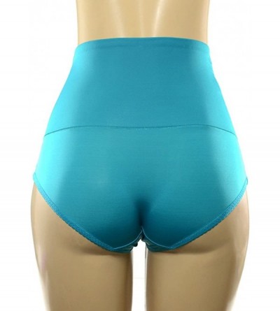 Shapewear Multi-Colored High-Waisted Double-Layered Compression Briefs - CN17X3H0UR5 $31.66