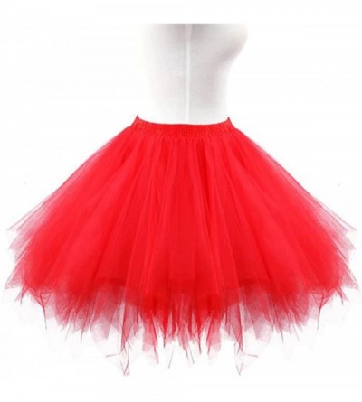 Slips Vintage 1950s Short Tulle Petticoat Ballet Bubble Tutu - Lavender - CX12H415M0R $17.11