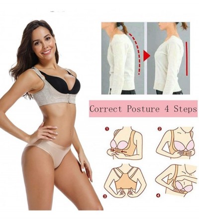 Shapewear Chest Brace Up for Women Posture Corrector Shapewear Back Brace Bra Bustline Shaper Vest - Beige-1 - CF18RACLWMD $1...