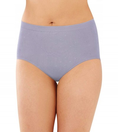 Panties Women's Microfiber Brief - Amethyst Quartz Dot - C118Y95YXSC $8.76