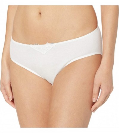 Panties Women's Flora Hi Cut Brief - White - C918OQK0SOS $54.85