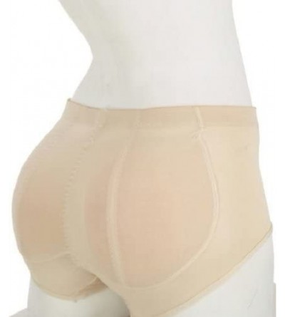 Shapewear Butt Pads Fake Butt Silicone Buttocks Shaper Panty with Smooth Control Instant Lift and Shape X-Large Beige - C0114...